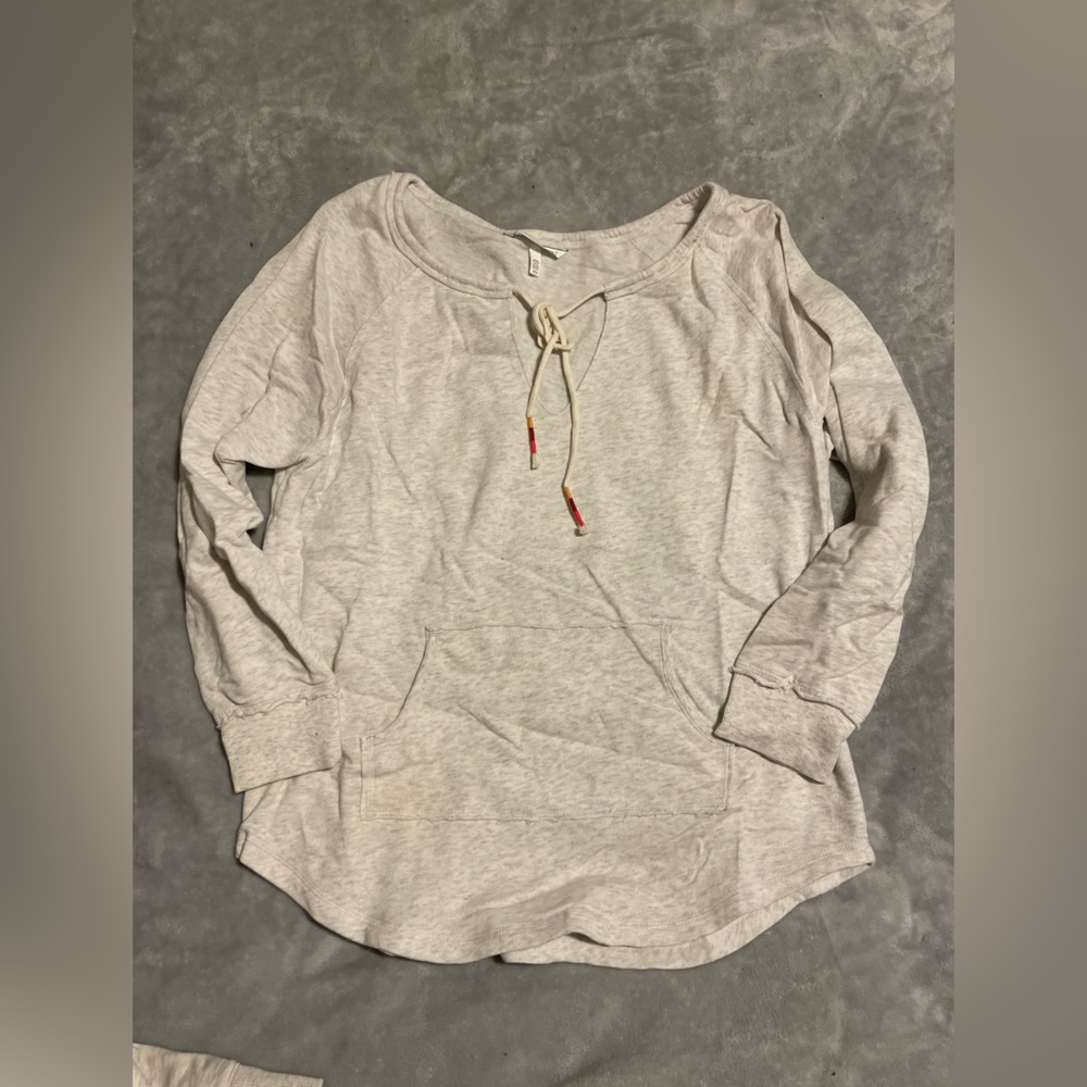 Victoria secret sweater with fun strings